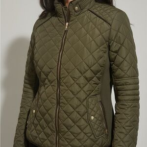 Olive Quilted Women's Jacket
